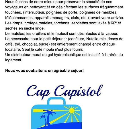 Cap Capistol Studio Avec Terrasse, Vue Port Агде Екстериор снимка